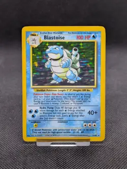 Pokemon Base Set Blastoise 2/102 Holo Rare Pokemon Card WOTC LP/Played - Image 1