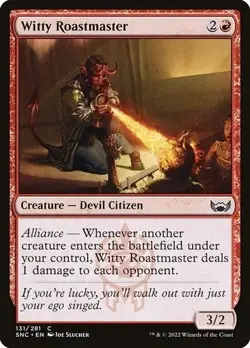 Witty Roastmaster #131/281 MTG Streets of New Capenna SNC Common Near Mint - Image 1