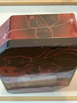 *SEALED* Pokemon TCG Team Rocket Mewtwo ex Tin [5 Booster Packs + Promo Card] - Image 3