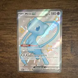 Pokemon Mew ex SV: Paldean Fates 216/091 Shiny Ultra Rare Basic Holo - Image 1
