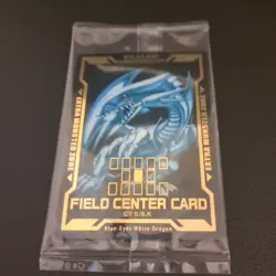 Yugioh Dark Magician Blue-Eyes Dragon Red-Eyes Field Center Card Legendary Gold - Image 2