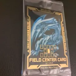 Yugioh Dark Magician Blue-Eyes Dragon Red-Eyes Field Center Card Legendary Gold - Image 3