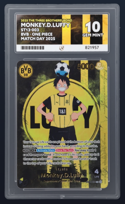 ACE 10 Monkey D Luffy ST13-003 The Three Brothers' Bond One Piece Dortmund Promo - Image 1