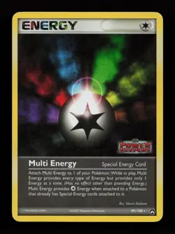 Multi Energy 89/108 Reverse Holo Rare Power Keepers Stamped Pokemon Card - Image 1