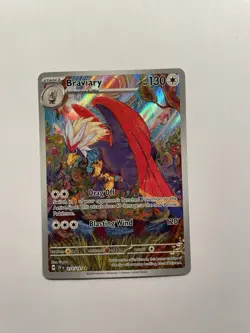 Pokemon TCG Braviary 214/191 Sv08: Surging Sparks Illustration Rare Holo Card - Image 1