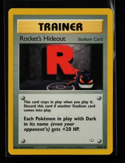 Rocket's Hideout 63/64 Uncommon Neo Revelation Pokemon Card - Image 1