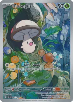 Foongus 095/086 Black Bolt BLK English Pokemon Card NM - Image 1