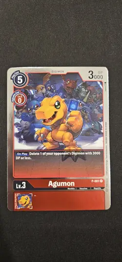 Digimon TCG - Agumon P-001 Promo Card - Near Mint - Image 1