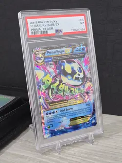 Pokemon Card TCG Primal Kyogre EX (Alpha) 55/160 XY Primal Clash Holo PSA 7 NM - Image 1