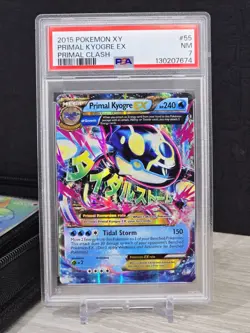 Pokemon Card TCG Primal Kyogre EX (Alpha) 55/160 XY Primal Clash Holo PSA 7 NM - Image 3