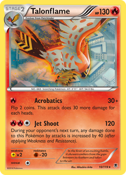 Talonflame 10/119 Rare | Phantom Forces | Pokemon Card - Image 1