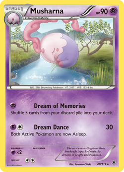 Musharna 40/119 Rare | Phantom Forces | Pokemon Card - Image 1