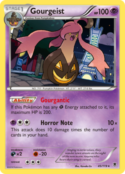 Gourgeist 45/119 Rare Holo | Phantom Forces | Pokemon Card - Image 1