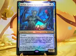 Jackal Genius Geneticist rare foil magic the gathering spider-man trading card - Image 1