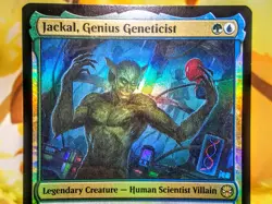 Jackal Genius Geneticist rare foil magic the gathering spider-man trading card - Image 2