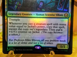 Jackal Genius Geneticist rare foil magic the gathering spider-man trading card - Image 3