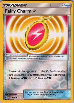 Fairy Charm 172/214 (L) Uncommon - Pokemon SM Unbroken Bonds - Reverse Holo (NM) - Image 1