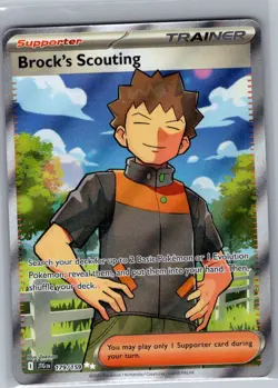 Brock's Scouting 179/159 SV09: Journey Together - Pokemon Card - NM - Image 1