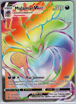 Malamar VMAX (Secret) 198/192 SWSH02: Rebel Clash - Pokemon Card - NM - Image 1