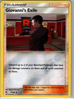 Giovanni's Exile 174/214 Reverse Holo SM - Unbroken Bonds - Pokemon Card - NM - Image 1