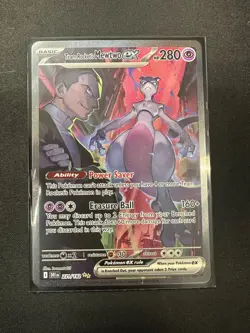 Pokemon Team Rocket's Mewtwo EX 231/182 Destined Rivals DRI Full Art NM - Image 1