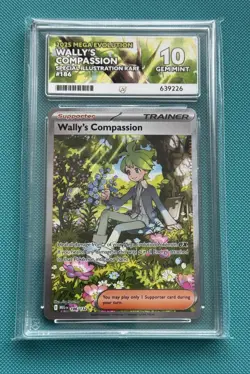 Pokemon TCG Wally’s Compassion Mega Evolutions 186/132 Ace 10 Perfect Subgrades - Image 1