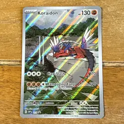 Pokemon TCG Koraidon - SVP 014 - ETB Black Star Promo Temporal Forces - Damaged - Image 1