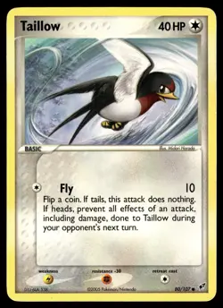 TAILLOW - 80/107 Common Deoxys Pokemon MP - Image 1