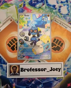 Riolu 215/19 - Pokemon TCG Scarlet & Violet Base Set - Illustration Rare NM - Image 1