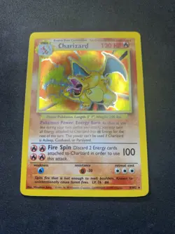 Pokemon CHARIZARD TCG Base Set 4/102 Holo Rare LP CONDITION!! - Image 1