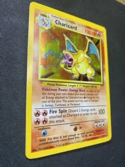 Pokemon CHARIZARD TCG Base Set 4/102 Holo Rare LP CONDITION!! - Image 3