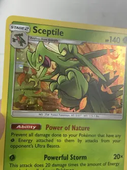Sceptile - 10a/168 Pokemon Sun & Moon Alternate Art Promos Cosmo Holo NM - Image 2