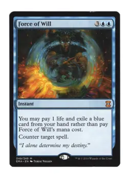 MTG English Force of Will LP Normal Eternal Masters - Image 1