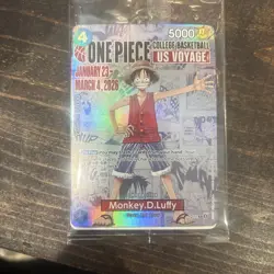 Bandai Namco One Piece Monkey D. Luffy Promo Card P-055 College Basketball US V… - Image 1