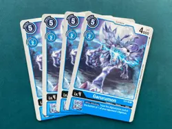 Garurumon ST2-06 Playset Starter Deck Cocytus Blue Digimon Card Game x4 - Image 1