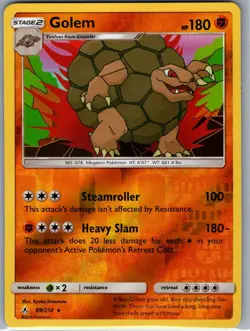 Golem 89/214 Reverse Holo SM - Unbroken Bonds - Pokemon Card - NM - Image 1