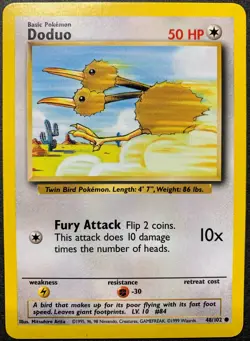 Pokemon Base Set WOTC common - Doduo 48/102 - Near Mint/Mint - Image 1