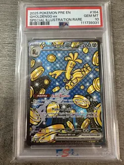 Pokemon TCG Gholdengo ex 164/131 Prismatic Evolutions Holo PSA Gem Mint 10 - Image 1