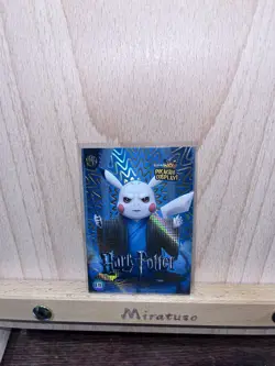 Harry Potter (Pikachu) #E11 - Gold Holo Box Hit Electric Pikachu Cosplay Pokemon - Image 1