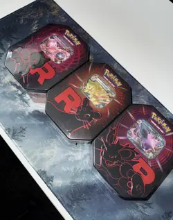 Pokemon TCG: Team Rocket Tin Destined Rivals - Set of 3 - Brand New & Sealed ✅ - Image 3