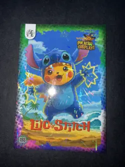 Lilo & Stitch Cosplay(Pikachu) #198 - Holo- Electric Pokemon - Image 1