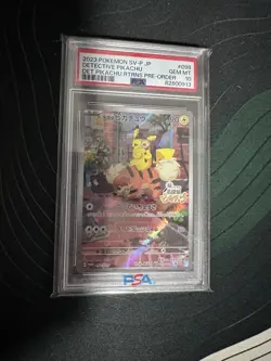 2023 Pokemon Japanese SV-P Promo #98 Detective Pikachu Gem Mint PSA 10 - Image 1