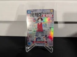 One Piece Monkey D. Luffy US College Basketball Card Rutgers Promo In Hand - Image 1