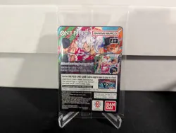 One Piece Monkey D. Luffy US College Basketball Card Rutgers Promo In Hand - Image 2
