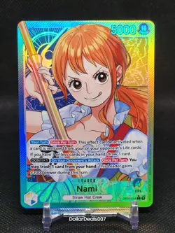 One Piece Nami Alternate Art OP11-041 A Fist of Divine Speed LEADER English - Image 1