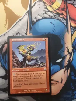 Magic The Gathering ONSLAUGHT SPARKSMITH red card MTG - Image 1