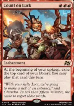 Count on Luck Aetherdrift (DFT) 118 MTG Regular - Image 1