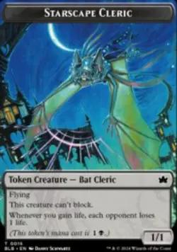 Starscape Cleric Token Bloomburrow Tokens (TBLB) 15 MTG Regular - Image 1