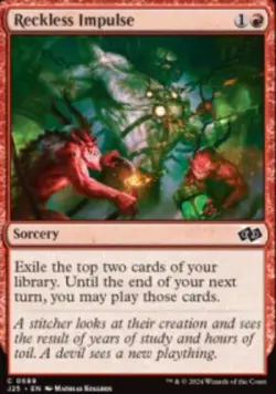 Reckless Impulse Foundations Jumpstart J25 589 MTG Regular - Image 2