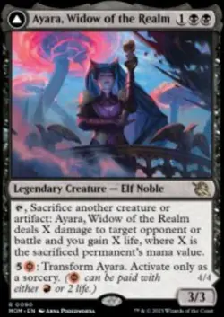 Ayara, Widow of the Realm // Ayara, Furnace Queen (MOM) 90 MTG Regular - Image 1
